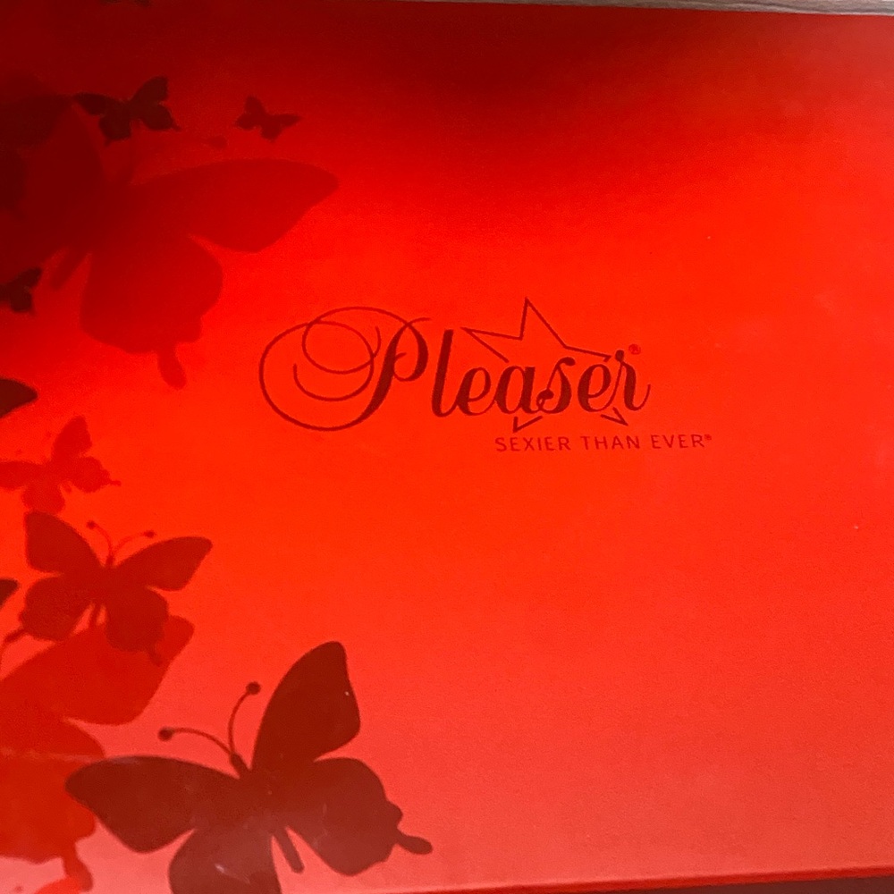 Pleaser Red Butterfly Design Box